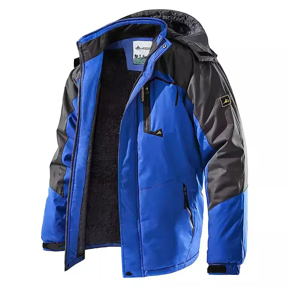 Men's Fleece-Lined Waterproof Winter Jacket
