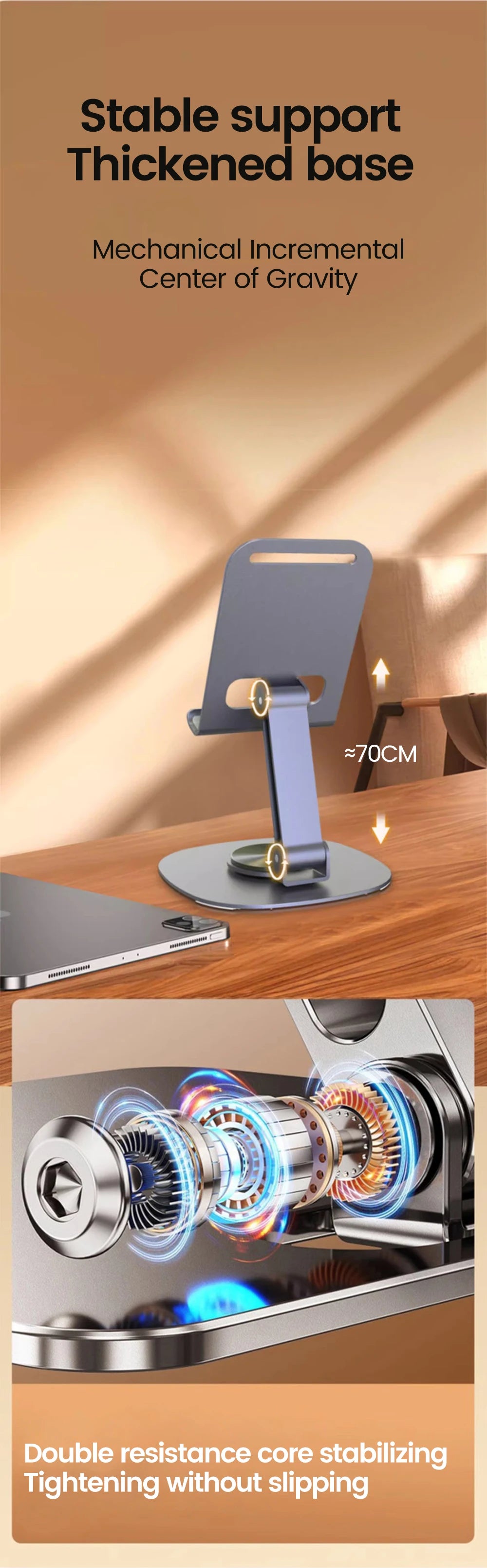 Adjustable Rotating Desktop Phone Stand