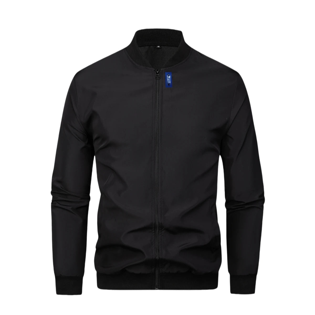 Men's Casual Zip-Up Jacket with Baseball Collar
