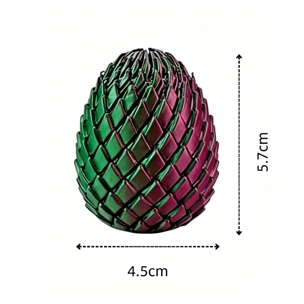 3D Printed Dragon Egg Fidget Toy – Articulated Dragon