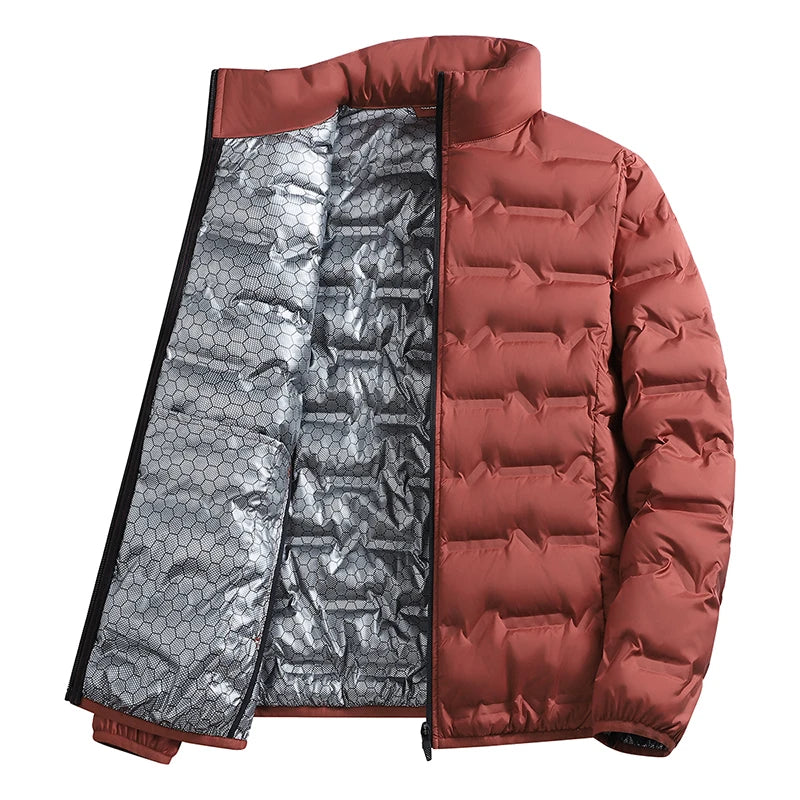 Men's Warm Fleece-Lined Puffer Jacket