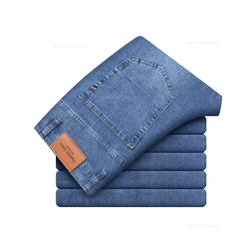 Men's Lightweight Stretch Casual Jeans