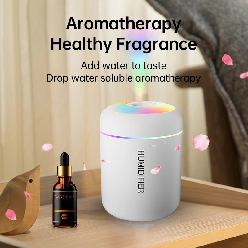 180ml USB Mini Humidifier – Portable Colour Changing Mist Diffuser