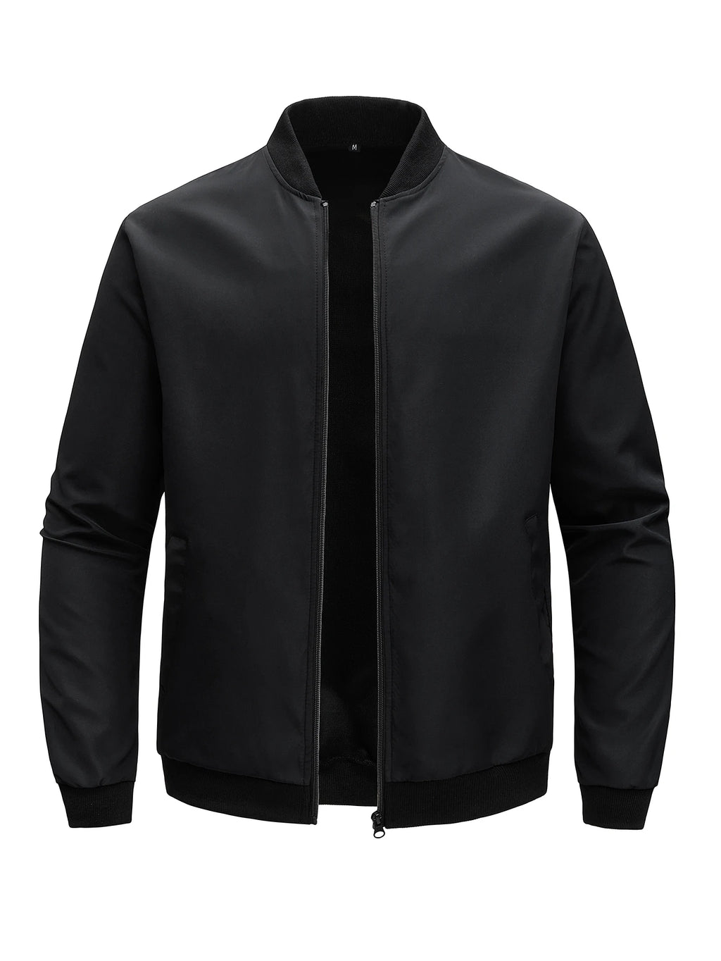 Men's Casual Zip-Up Jacket with Baseball Collar