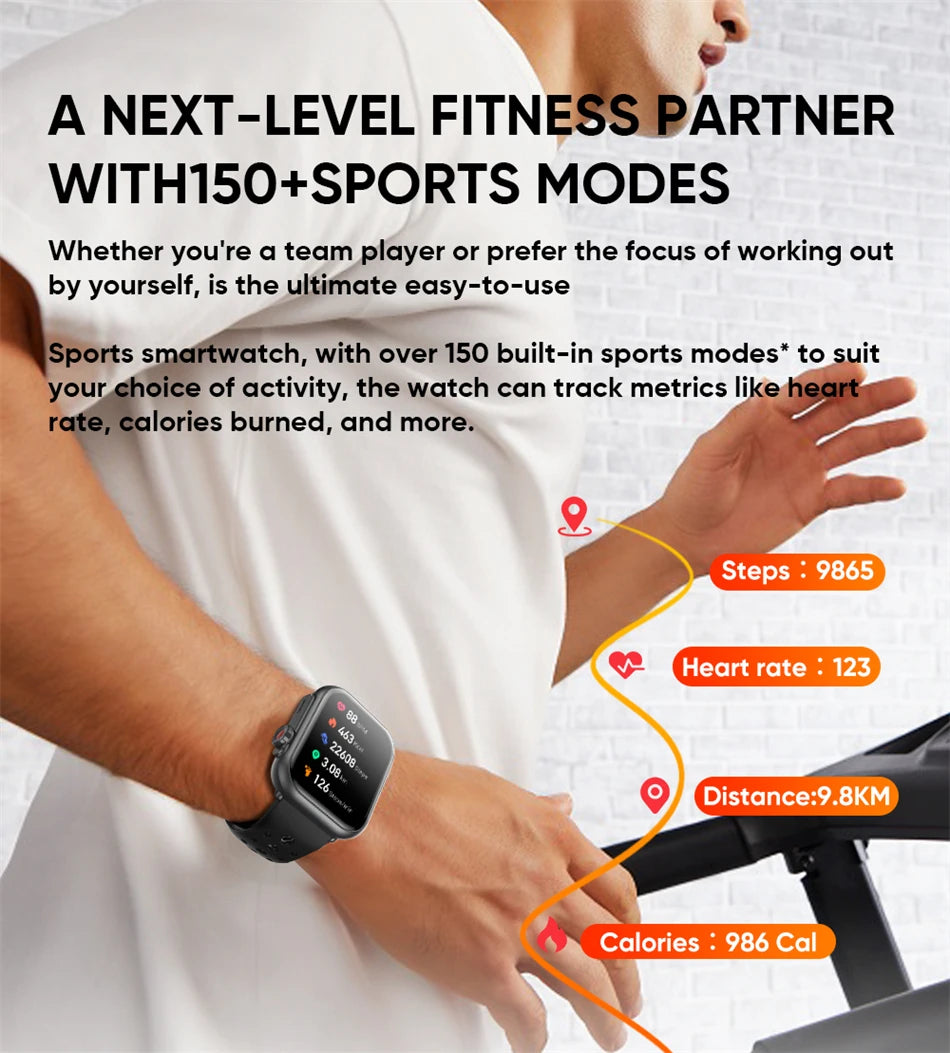 1.85-Inch HD Smartwatch for Men & Women
