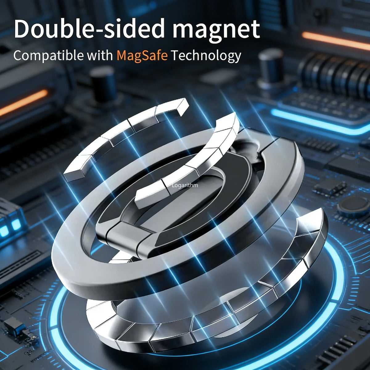 2026 NEW  360° Rotating Magnetic Phone Ring Holder