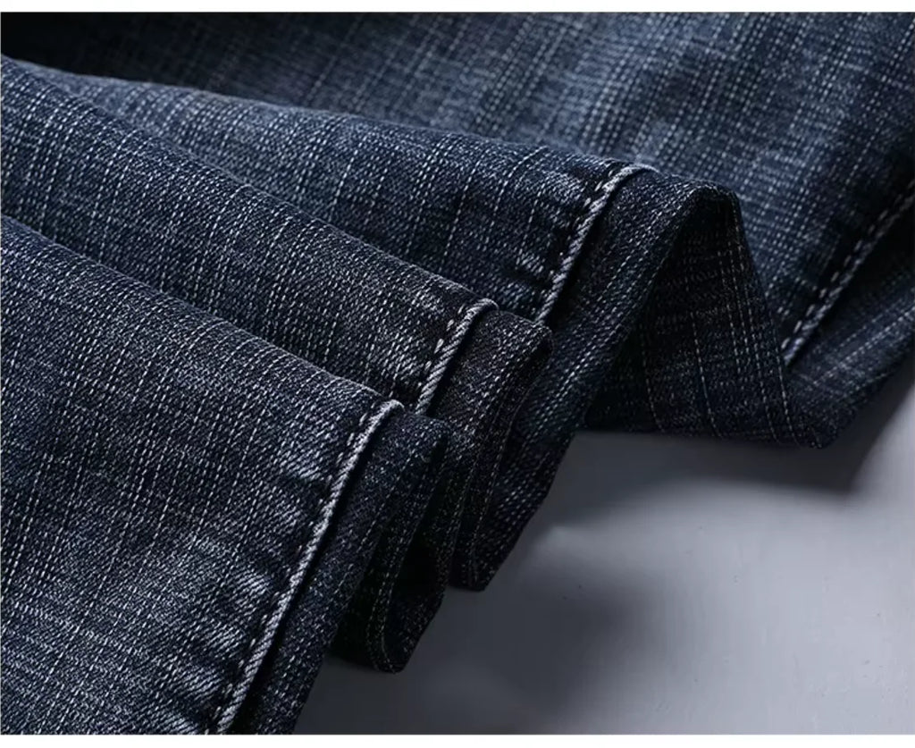 Men's Stretch Straight-Leg Business Jeans