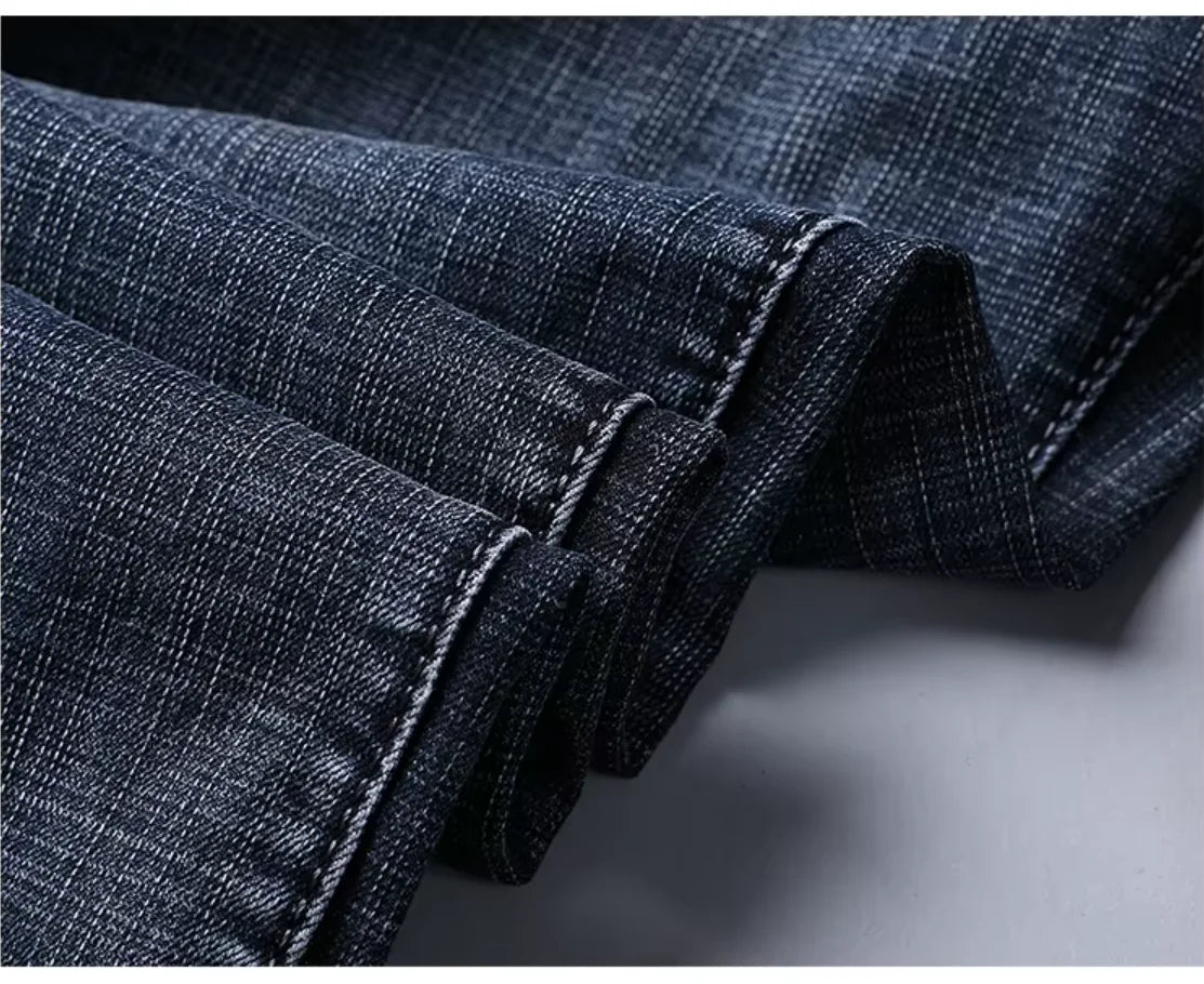Men's Stretch Straight-Leg Business Jeans