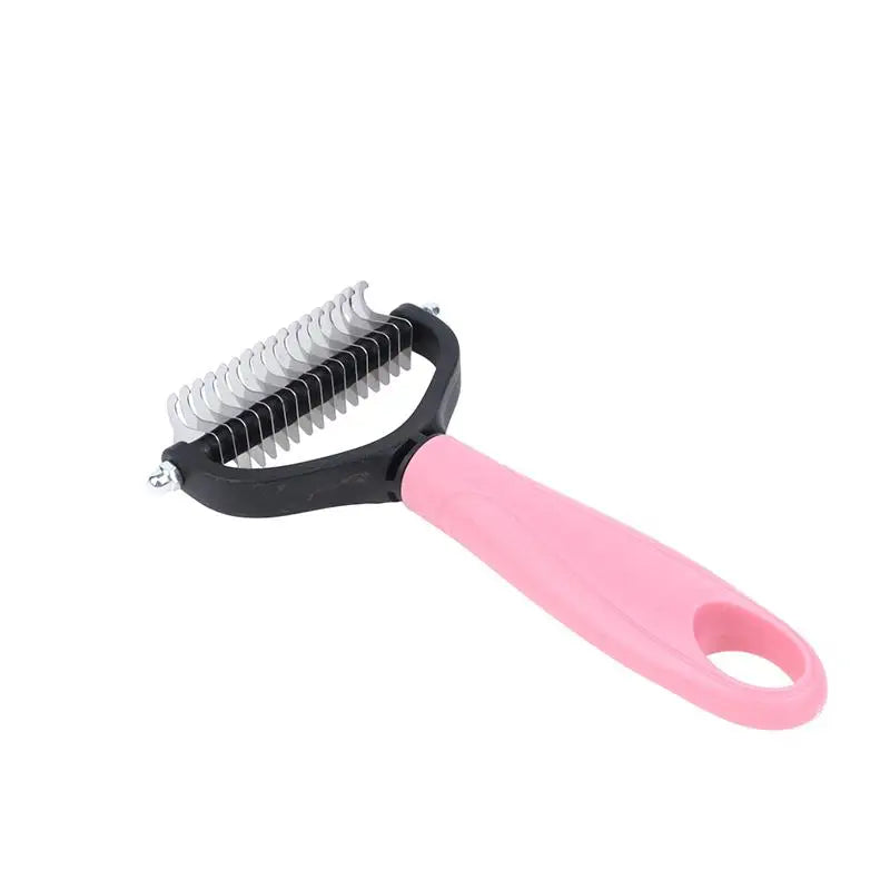 Double-Sided Pet Deshedding & Grooming Brush