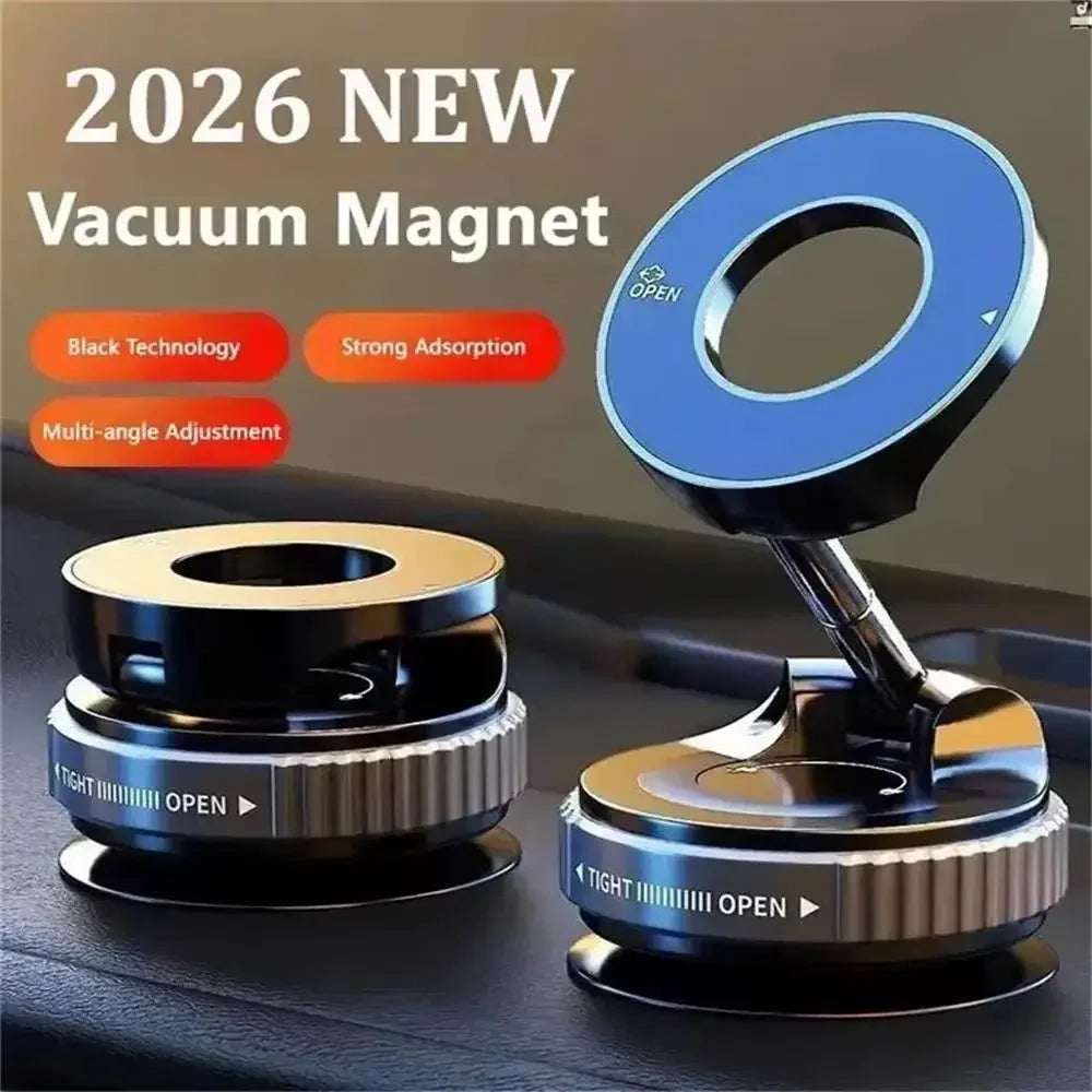 360° Magnetic Vacuum Suction Phone Holder