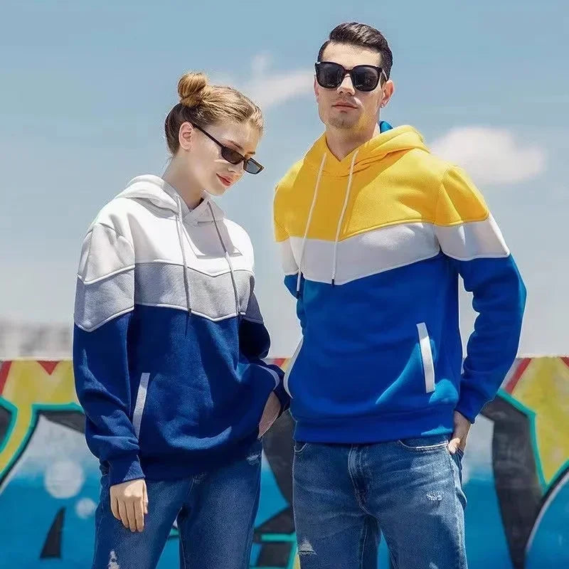 Men's Colourblock Casual Sports Hoodie