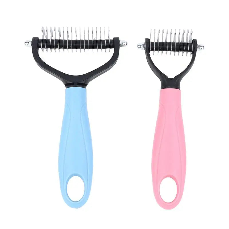 Double-Sided Pet Deshedding & Grooming Brush