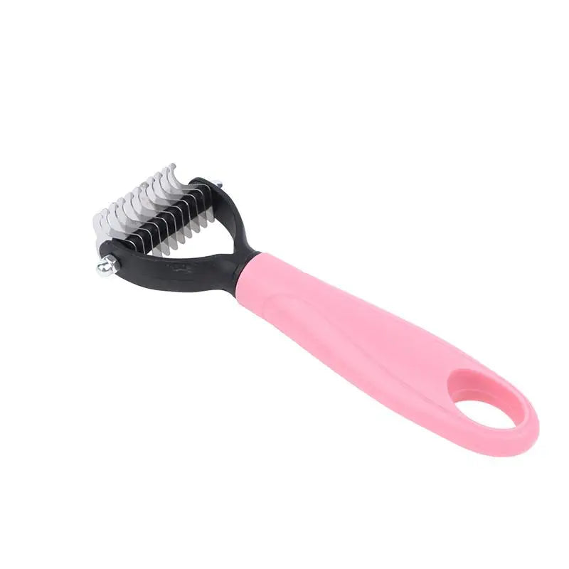 Double-Sided Pet Deshedding & Grooming Brush