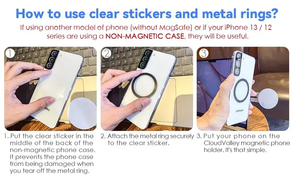 Magnetic Laptop & Monitor Phone Mount