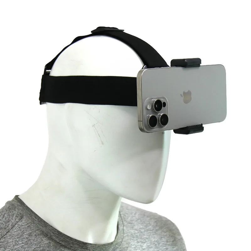 Head-Mounted Phone Holder for POV Video Recording