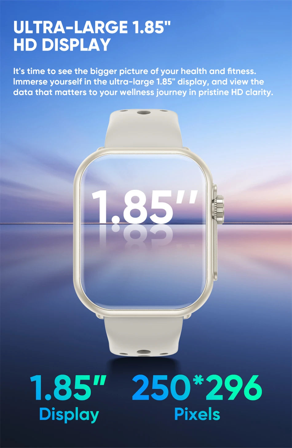 1.85-Inch HD Smartwatch for Men & Women
