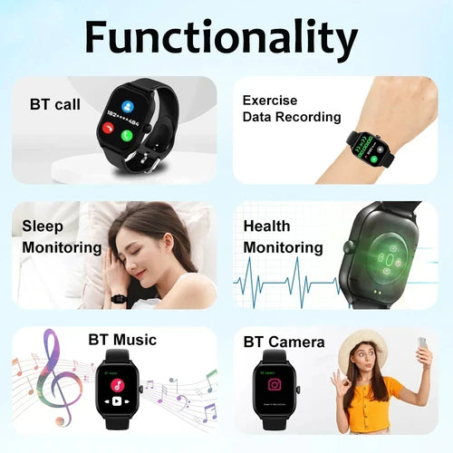 2.01-Inch HD Touchscreen Smartwatch