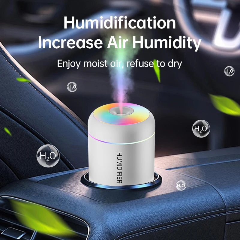 180ml USB Mini Humidifier – Portable Colour Changing Mist Diffuser