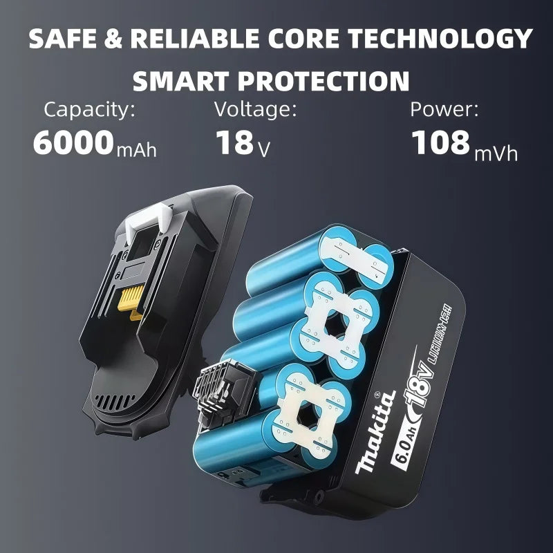 Makita BL1860B 18V 6Ah Lithium Battery