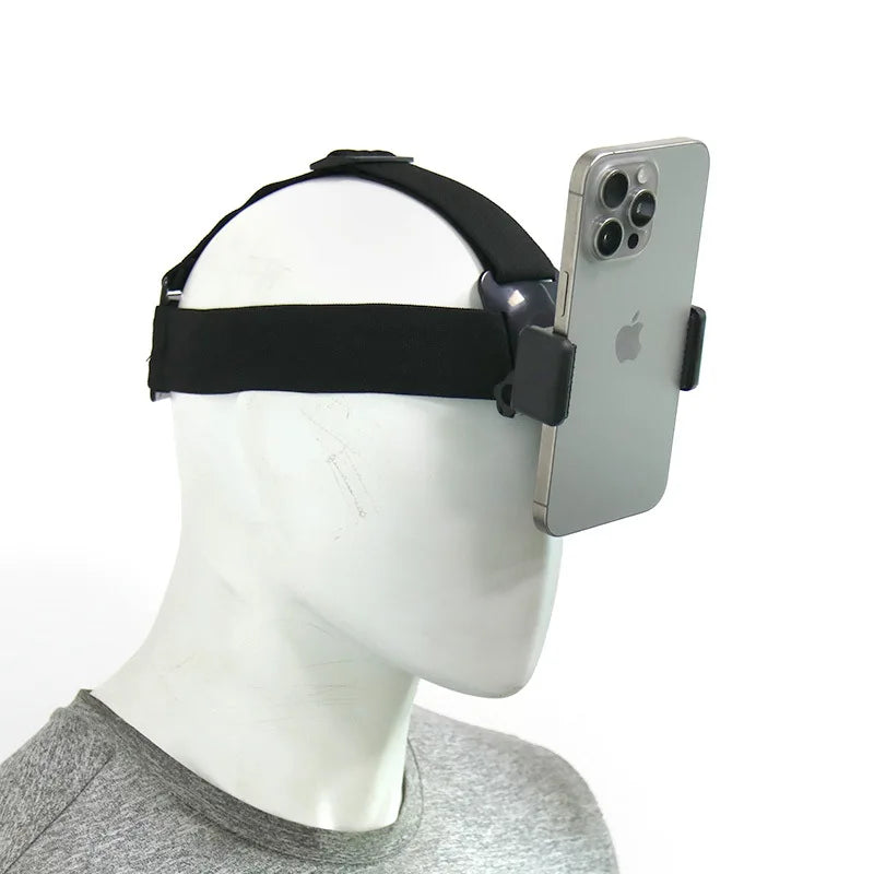 Head-Mounted Phone Holder for POV Video Recording