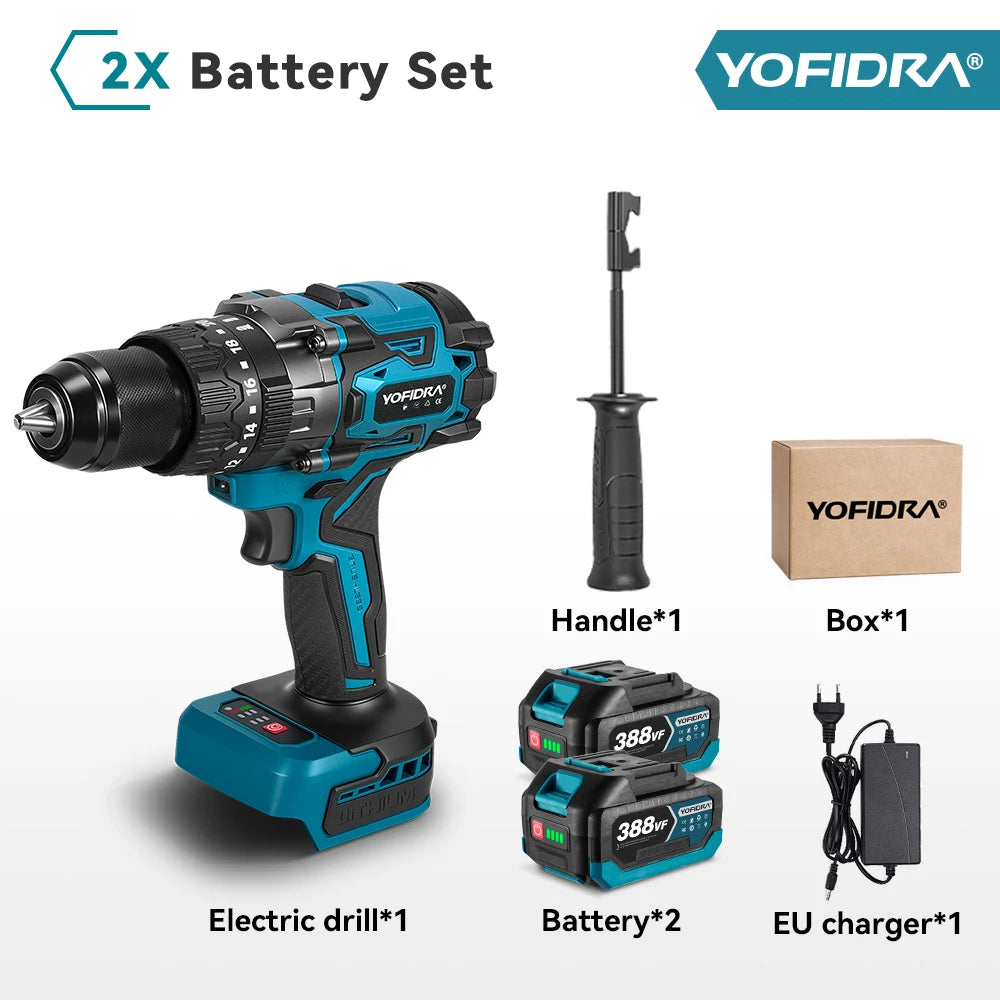 YOFIDRA Brushless Cordless Impact Drill