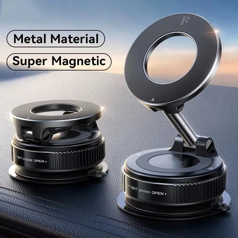 360° Magnetic Vacuum Suction Phone Holder