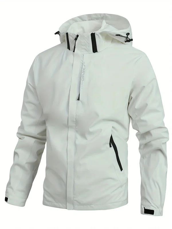 Men's Lightweight Hooded Waterproof Rain Jacket