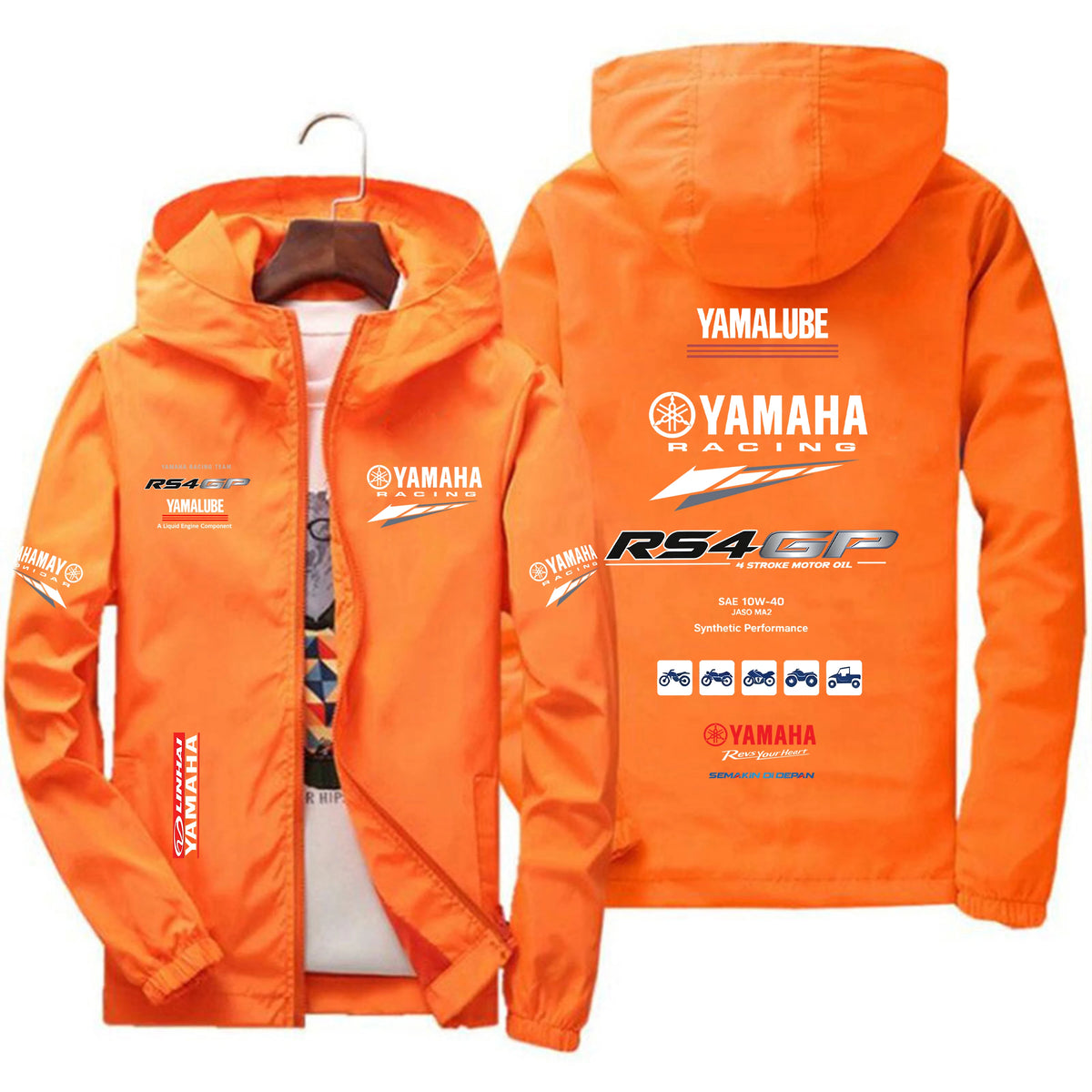Men's Lightweight Motorcycle Windbreaker Jacket