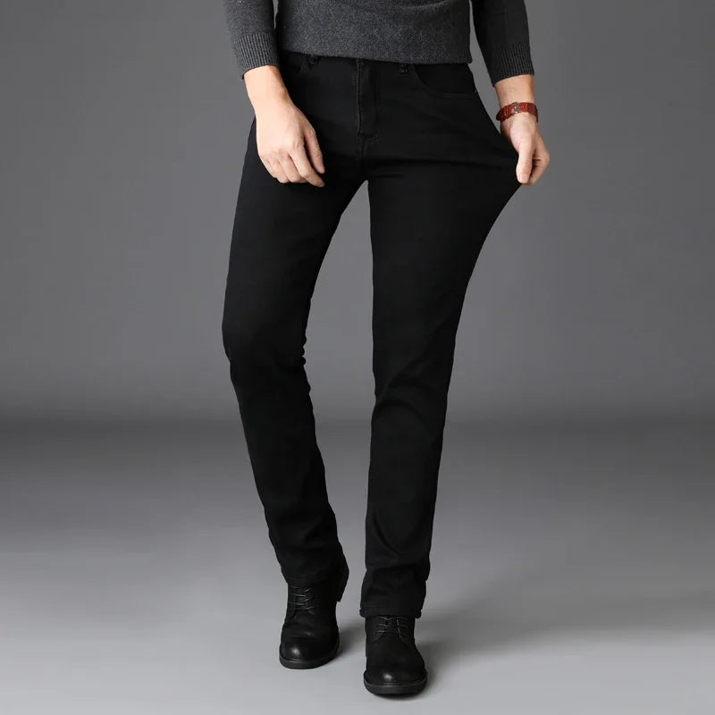 Men's Classic Straight-Leg Casual Jeans