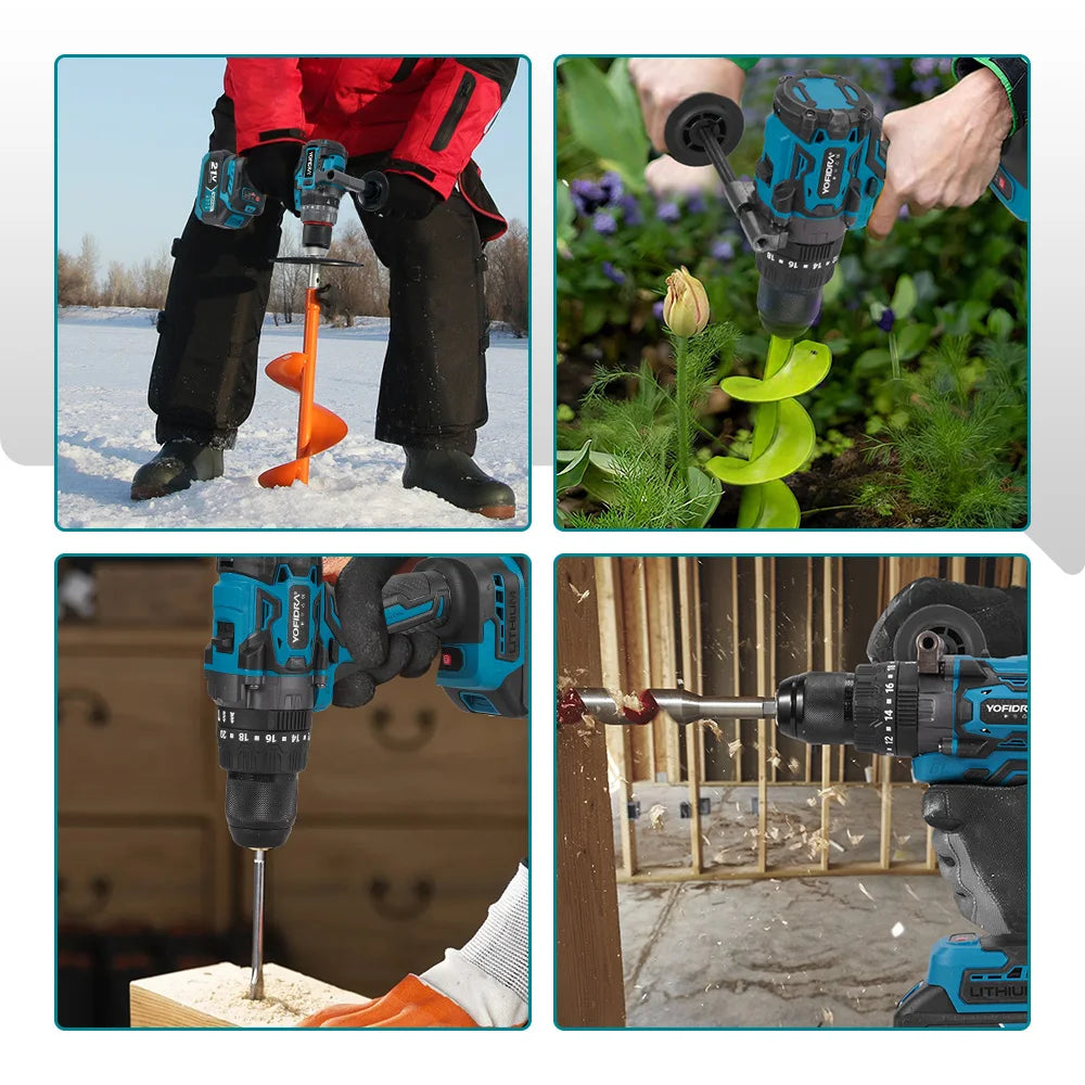 YOFIDRA Brushless Cordless Impact Drill