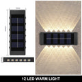 Solar LED Up & Down Wall Lights – Warm White Outdoor Lighting