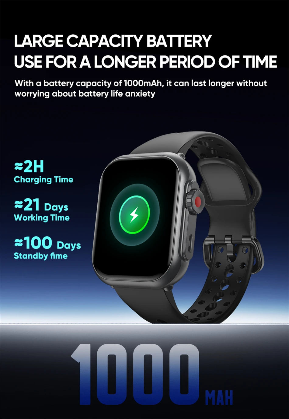1.85-Inch HD Smartwatch for Men & Women
