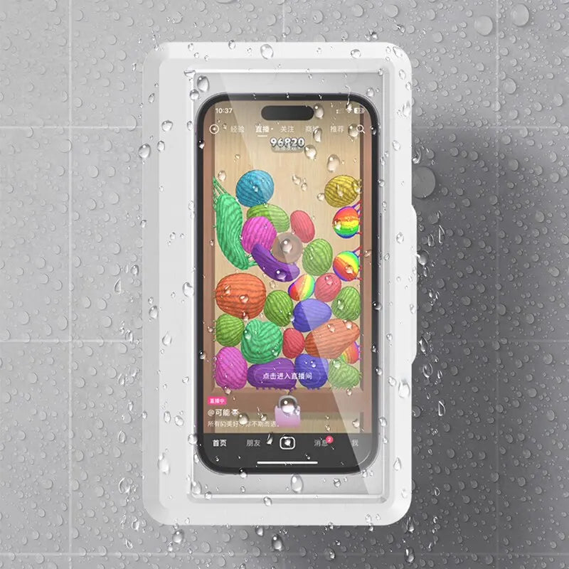 Waterproof Anti-Fog Phone Holder for Bathroom