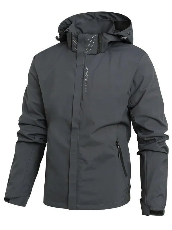 Men's Lightweight Hooded Waterproof Rain Jacket