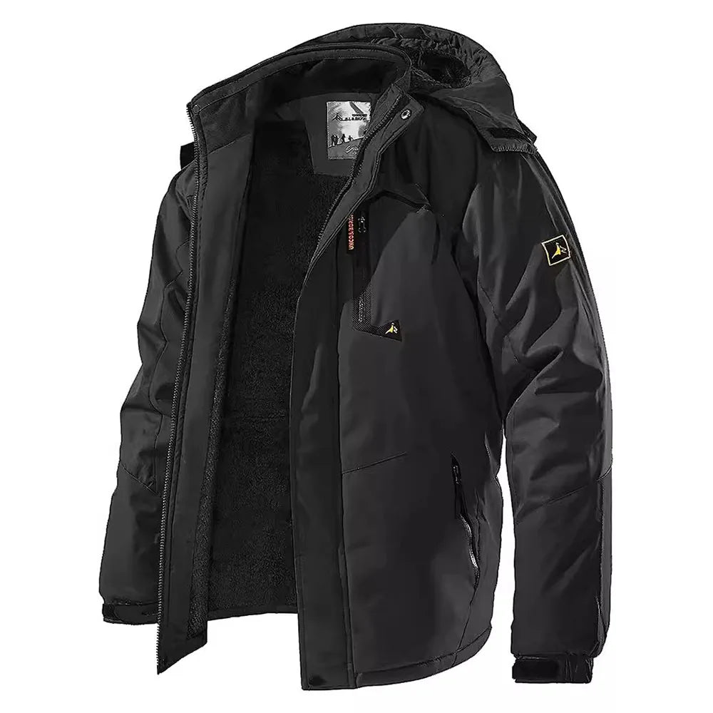 Men's Fleece-Lined Waterproof Winter Jacket