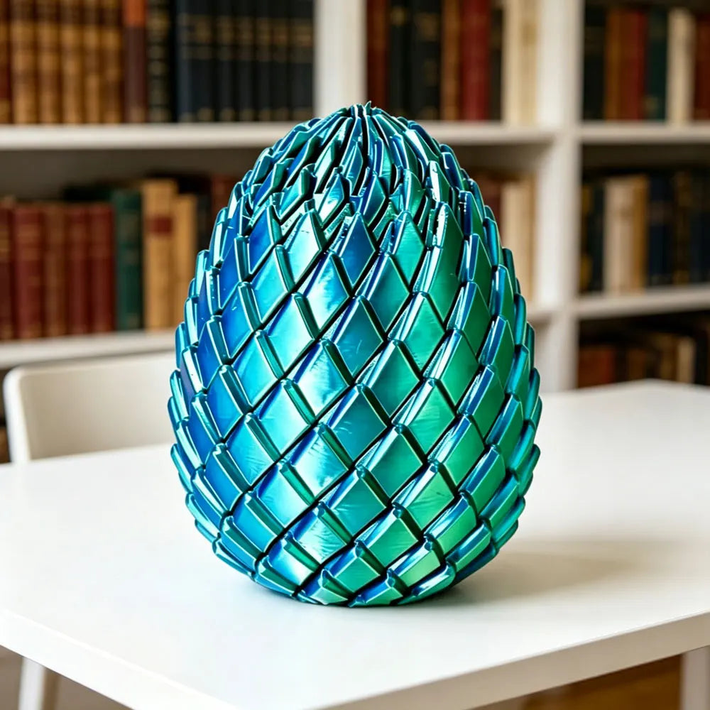 3D Printed Dragon Egg Fidget Toy – Articulated Dragon