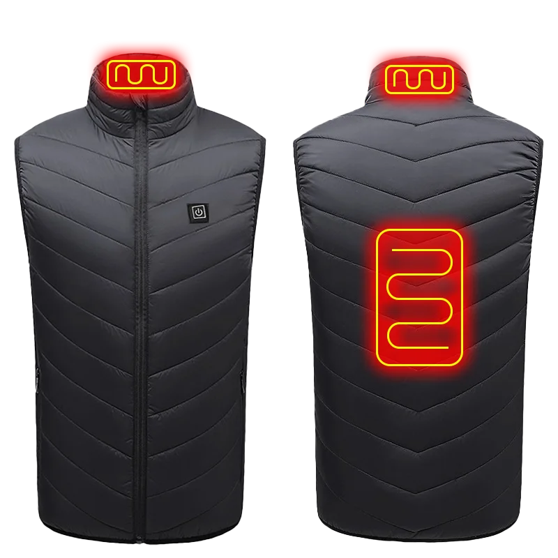 Unisex Electric Heated Vest with 21 Heating Zones