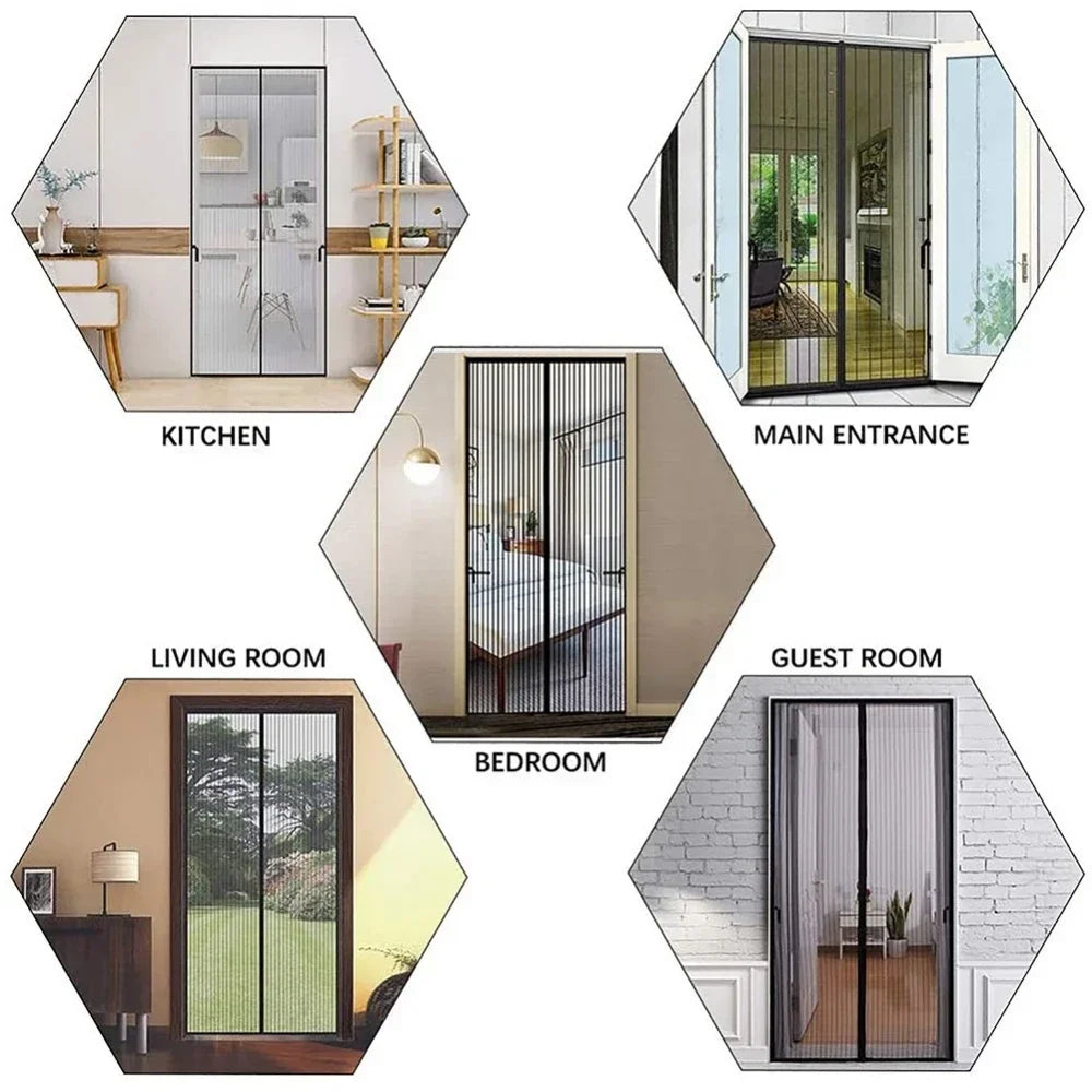 Magnetic Mosquito Screen Curtain – Insect Protection for Doors