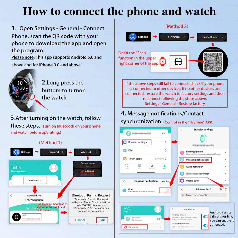 1.83-Inch HD Smartwatch with Bluetooth Calling