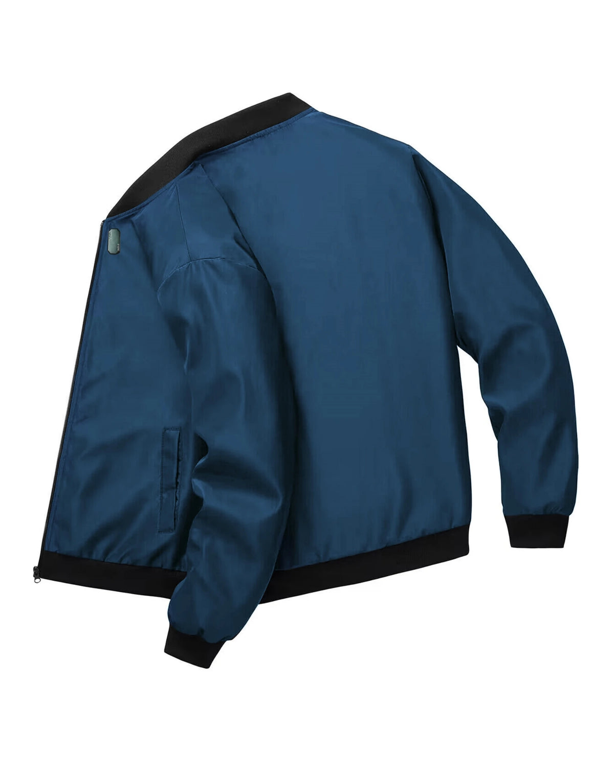 Men's Casual Zip-Up Jacket with Baseball Collar