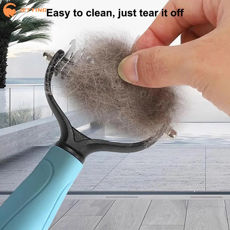 Double-Sided Pet Deshedding & Grooming Brush