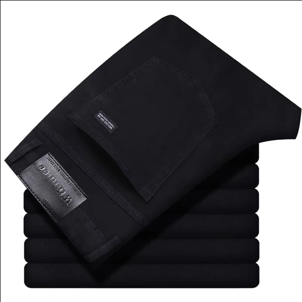 Men's Stretch Straight-Leg Business Jeans