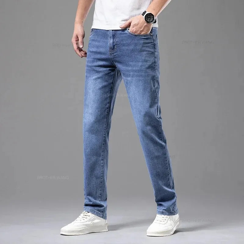 Men's Lightweight Stretch Casual Jeans