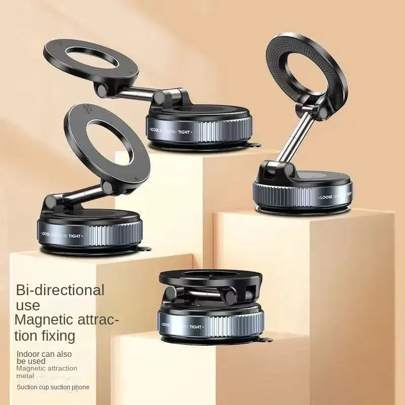 360° Magnetic Vacuum Suction Phone Holder