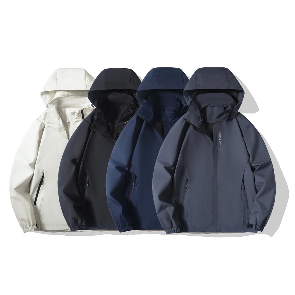 Men's Lightweight Hooded Waterproof Rain Jacket