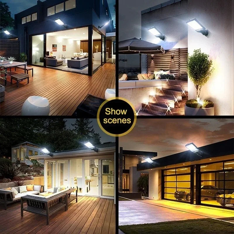 Solar LED Outdoor Wall Lights – Waterproof Garden & Security Lighting