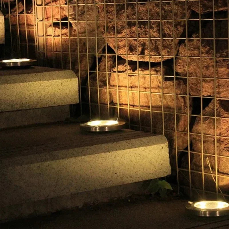 Solar Powered Ground Lights – Waterproof Outdoor Garden & Pathway Lighting