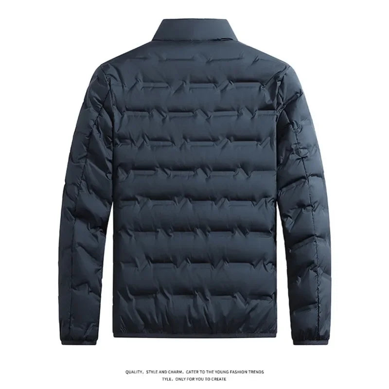 Men's Warm Fleece-Lined Puffer Jacket
