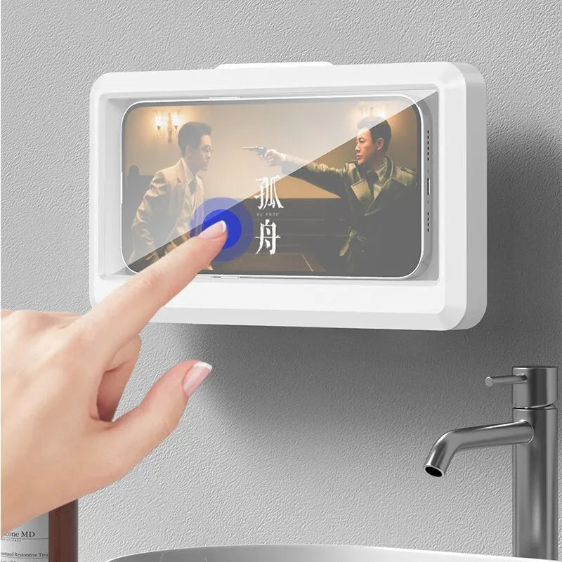 Waterproof Anti-Fog Phone Holder for Bathroom