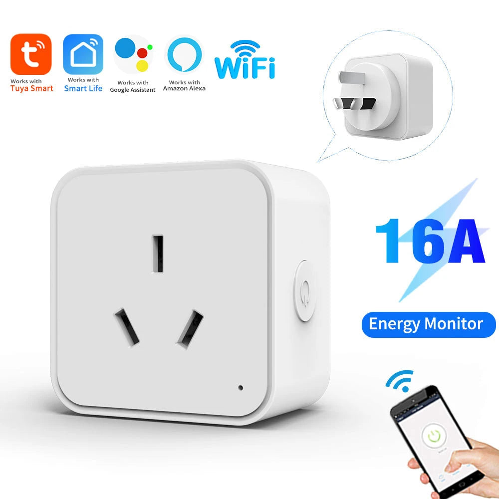 Tuya Smart WiFi Power Socket – Australian Plug